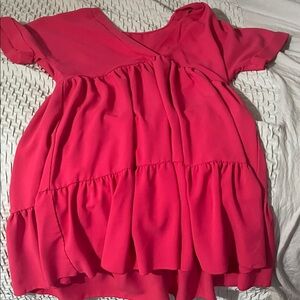 SHEIN Pink Ruffle Mini Dress